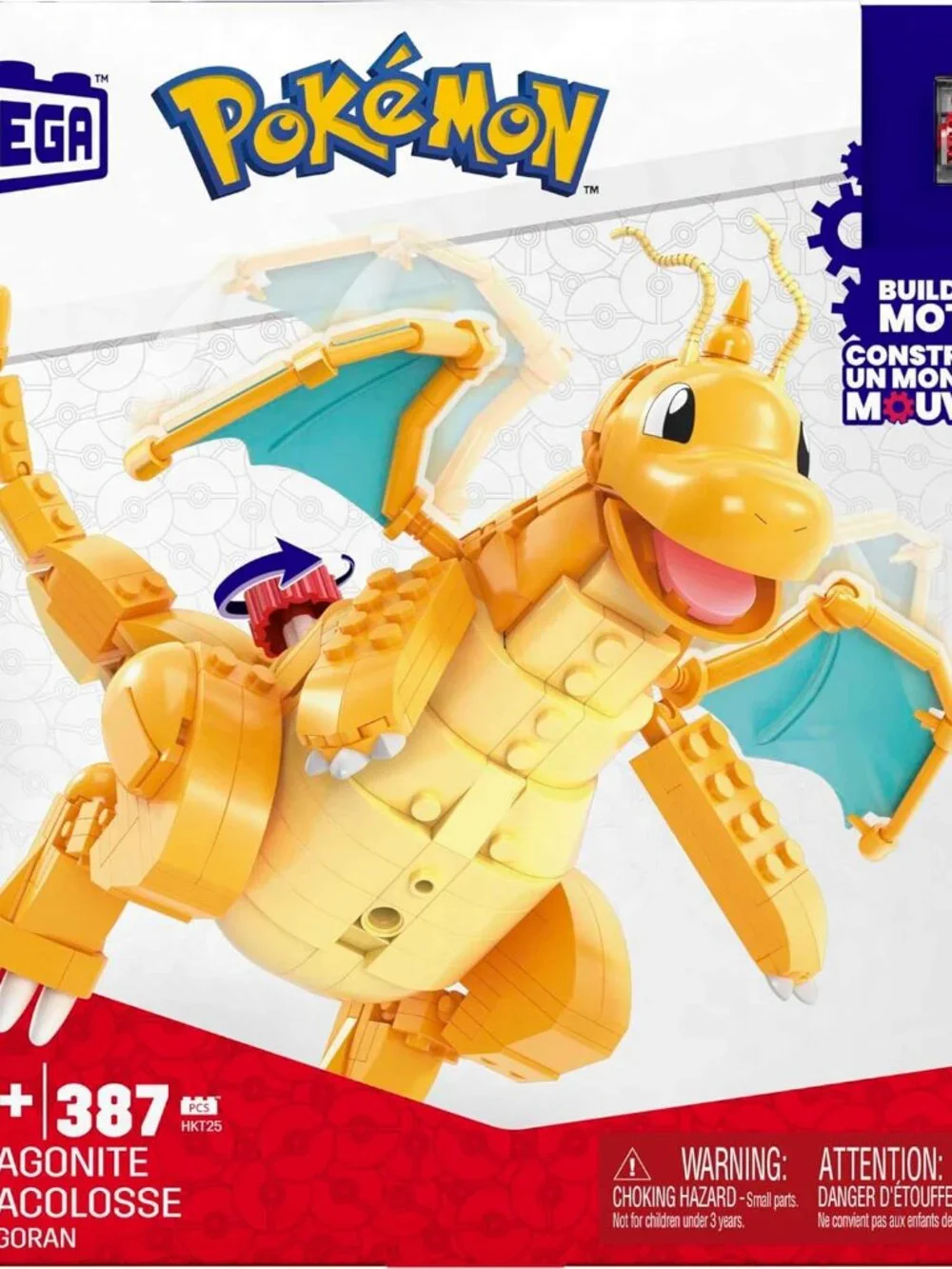 NEW Dragonite MEGA Pokémon Action Figure Building Toys Set LEGO COMPATIBLE 387 P
